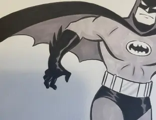Batman - Originele tekening - Gesigneerd - Losbladig - (1996)