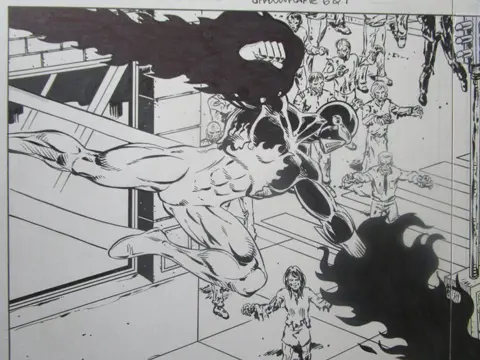 SHADOWFLAME Page 6 & 7 - Original Artwork by CHRIS MALGRAIN