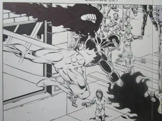 SHADOWFLAME Page 6 & 7 - Original Artwork by CHRIS MALGRAIN