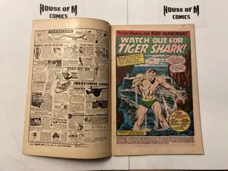 Sub-Mariner Starring Prince Namor # 5 Silver Age Gem! "Watch Out for Tiger Shark!" - 1st appearance Tiger Shark. Mid to Higher Grade - Geniet - Eerste druk - (1968)