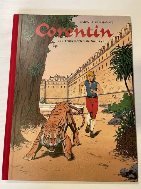Corentin T8 - Les Trois perles de Sa-Skya + 3x ex-libris - C - TT - (2017)