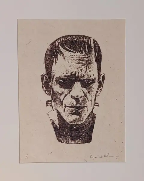 Wildfang, Emma - Limited Edition 1/5 - Frankenstein's monster - Japan series "sketches" - Size: 30 x 42 cm. - (2023)