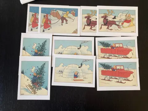 Tintin - Ensemble de 48 cartes - (1981/2017)