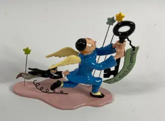 Tintin - Figurine Moulinsart 46245 - Collection rêves et cauchemars - Tintin & la clé des champs - (2009)