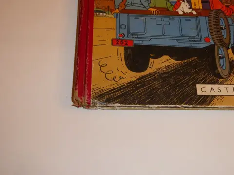 Tintin T16 - Objectif Lune (B8) - C - Eerste Belgische editie - (1953)