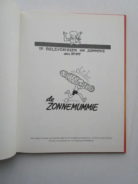 Jommeke - De zonnemummie - groot formaat - Hardcover - Eerste druk - (2006)