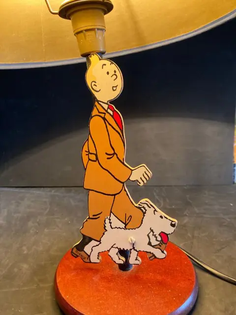 Tintin - Lampe de chevet Trousselier - (années 90)