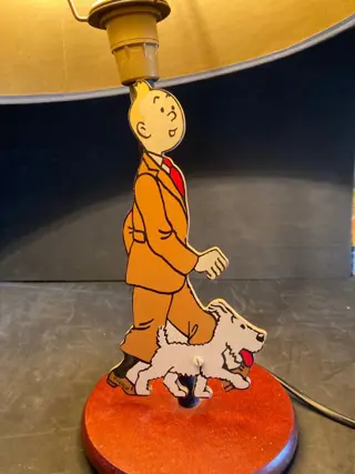 Tintin - Lampe de chevet Trousselier - (années 90)