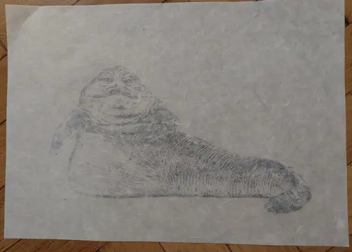 Wildfang, Emma - Limited Edition 1/5 - Jabba the Hutt - Japan series "sketches" - Size: 30 x 42 cm.B - (2023)