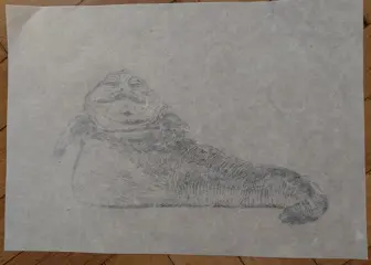 Wildfang, Emma - Limited Edition 1/5 - Jabba the Hutt - Japan series "sketches" - Size: 30 x 42 cm.B - (2023)