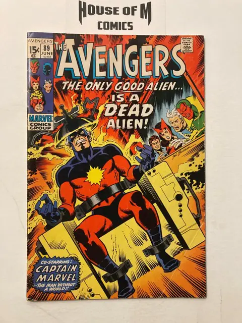 Avengers # 88, 89, 90 & 91 Very Early Bronze Age Gems! - Start of the Kree-Skrull War! Featuring Captain Marvel. Higher to High Grade. - Geniet - Eerste druk - (1971/1971)