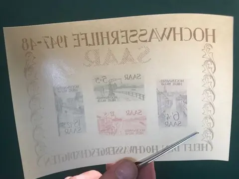 Saarland 1948 - Hoogwater blok - Michel blok 1