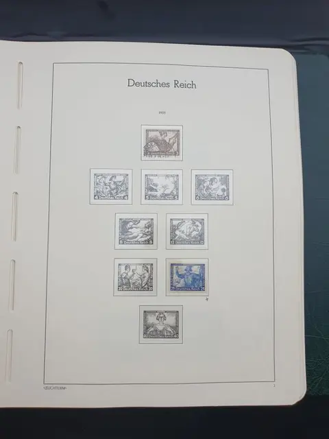 Duitse Rijk 1933/1945 - German Reich collection 1933–1945 in binder, MH*/MNH*/used(o)/entrie postal items