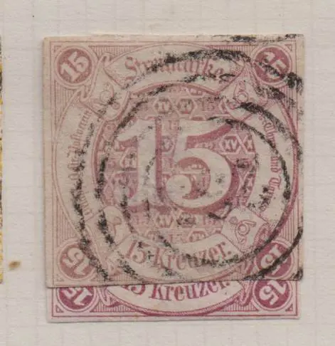 Thurn und Taxis 1852/1866 - Complete collection on two old album sheets