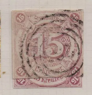 Thurn und Taxis 1852/1866 - Complete collection on two old album sheets