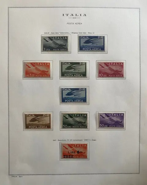 Italiaanse Republiek 1945/2006 - Collection of MNH stamps of the period, excellent quality, in Marini album and leaves