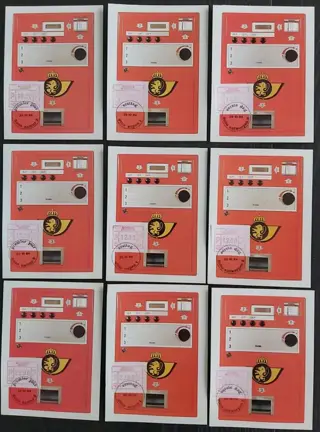België 1981/1984 - ATM FRAMA alle officiële FDC uitgegeven door bPost - OBP ATM1/6 -ATM 6A - ATM 7/56 - ATM 57/59 - ATM 60