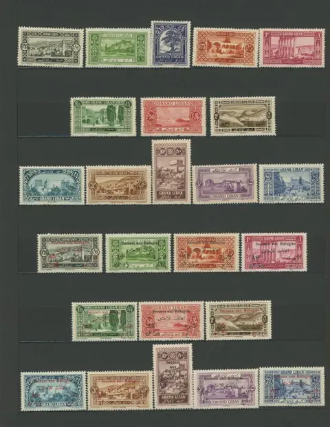 Franse kolonie 1924 - Quote: over €2400 - Greater Lebanon - Very nice consistent set, mint, including MNH, post, airmail, - Depuis le n°1