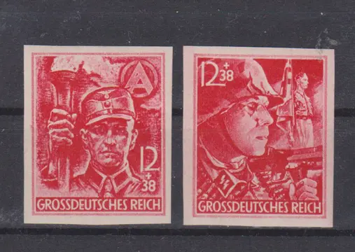 Duitse Rijk 1945 - SA & SS - Michel 909/910 A+B