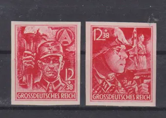 Duitse Rijk 1945 - SA & SS - Michel 909/910 A+B
