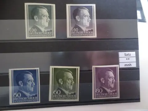 Generaal-gouvernement 1933/1945 - Occupation zones German Reich pre-1945 on 30 stock cards with Azadhind, “Generalgouvernement”