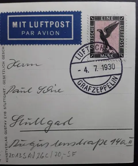 Duitse Rijk - Zeppelin Document - Schweizfahrt. Abwurf St. Gallen (1400). 1930