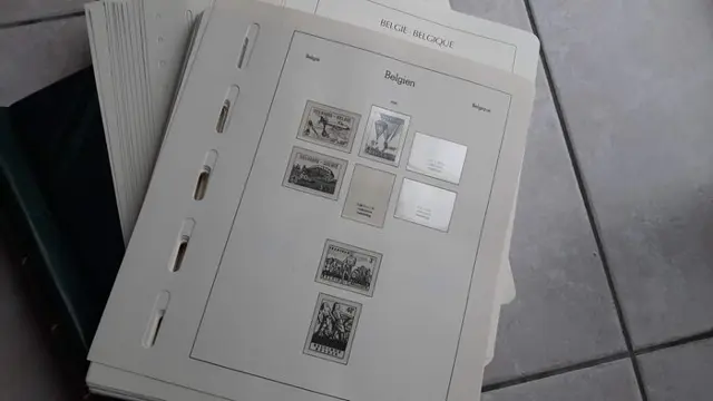 Accessoires - Leuchtturm Albumbladen België 1960-2000 ( Binder + losse bladen)
