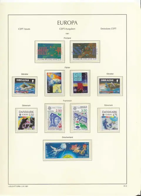 Europa CEPT 1991/1999 - Important collection on Leuchtturm album and leaves - Unificato