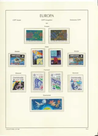 Europa CEPT 1991/1999 - Important collection on Leuchtturm album and leaves - Unificato