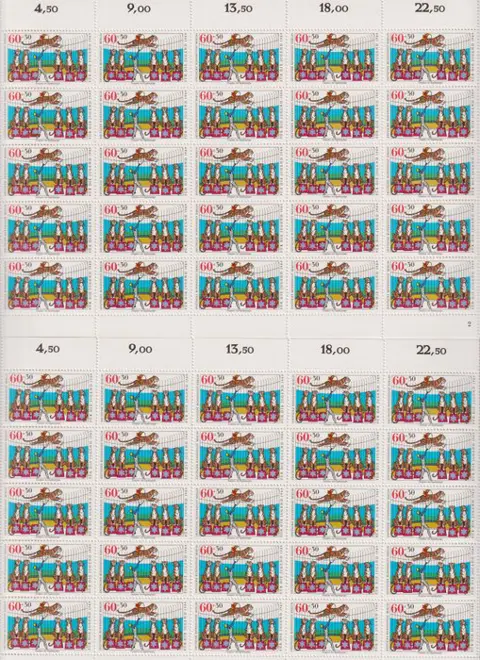 Berlijn 1989 - Complete vellen van 50/25