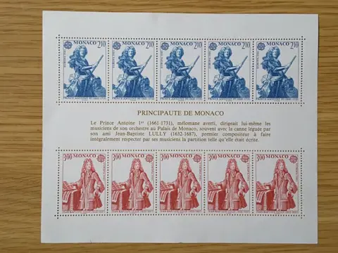 Monaco 1985/1988 - 4 complete years of stamps, excluding the non-issued stamps - Yvert 1456 à 1662, BF 30, 34, 37, 39a, 41, Préo 86 à 101, Taxe 75 à 86, carnets 1 et 2