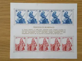 Monaco 1985/1988 - 4 complete years of stamps, excluding the non-issued stamps - Yvert 1456 à 1662, BF 30, 34, 37, 39a, 41, Préo 86 à 101, Taxe 75 à 86, carnets 1 et 2