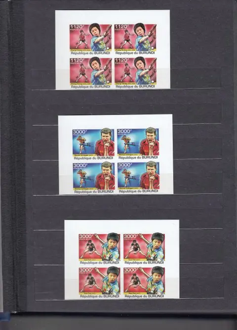 Burundi 2011/2012 - A collection of perforated and non-perforated stamps in the album - OBP/COB 1398/2188