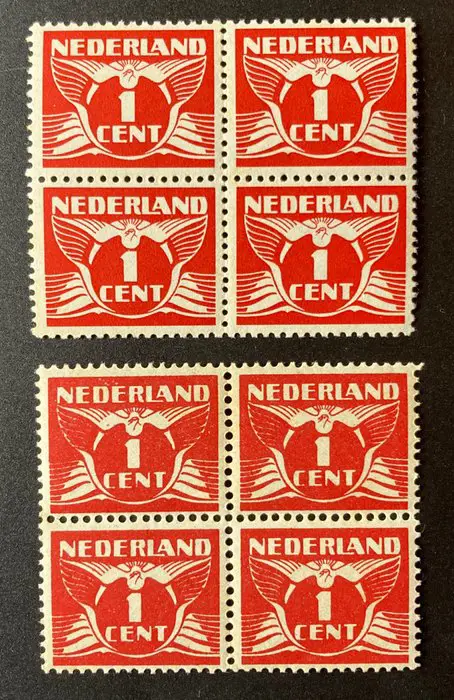 Nederland 1926 - Vliegende Duif met variëteit: zegels overbeïnkt - NVPH 170A