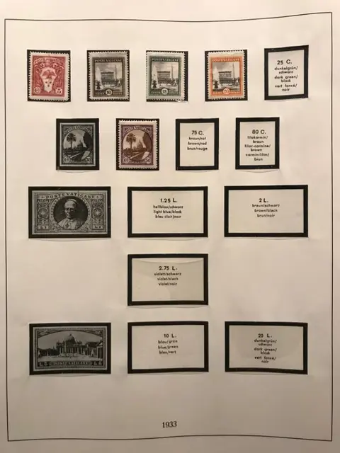 Vaticaanstad 1929/2000 - Collection in 4 Lindner Albums
