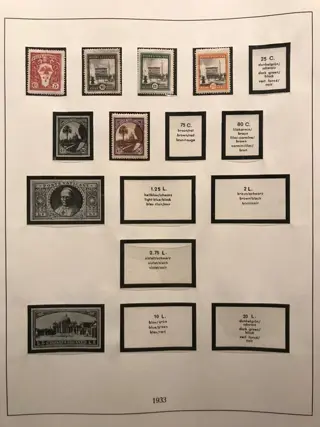 Vaticaanstad 1929/2000 - Collection in 4 Lindner Albums