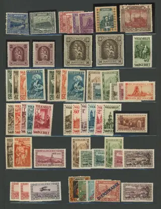 Franse kolonie 1920 - Quote: over €4,000 - Saarland - Beautiful mint set including MNH, rare n°30, post, airmail and - Depuis le n°1