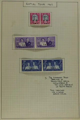 Wereld - Stamps in albums