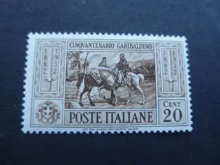 Koninkrijk Italië 1861/1933 - Garibaldi set with airmail – intact gum – three low values lightly hinged - sassone 315/24+A38/38