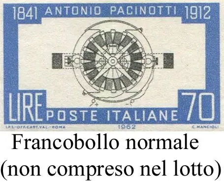 Italiaanse Republiek 1962 - Pacinotti, 60 l. with evanescent print of the centre - sassone 939a