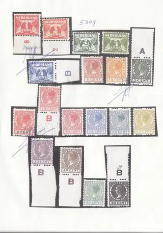 Nederland 1925 - Tweezijdige roltanding - NVPH R1/R18