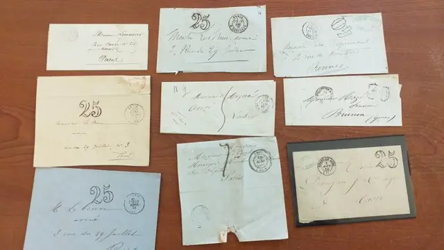 Frankrijk 1850/1950 - a set of more than 200 old letters that have travelled