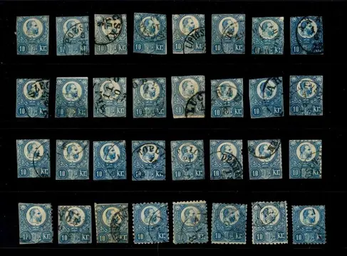 Hongarije - Lot with 960 stamps/postal stationery cutouts