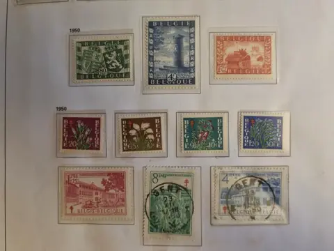 België 1949/1979 - 3 albums met verzameling Belgie