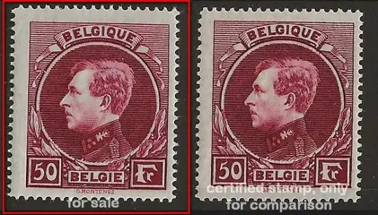 België 1941 - Albert I type Montenez - 50F Roze-wijnrood ("Lie de vin rosé") Mechelse druk (T 14 x 14½) - OBP/COB 291D