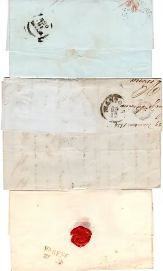 Italiaanse oude staten - Lombardije Venetië - Lot of 12 covers, all good/very good quality – stamped with 15 c./30 c. of the 1st issue
