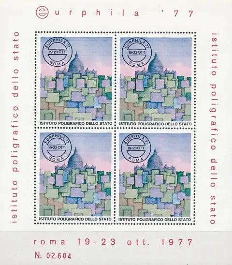 Italiaanse Republiek 1976/1992 - Lot of 21 souvenir sheets of the ‘Poligrafico dello Stato’ including 11 repeated 4 times MNH
