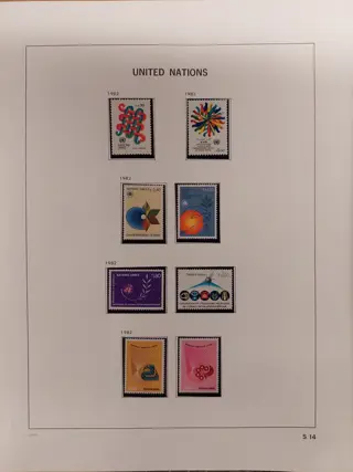 United Nations Geneve/Wenen/New York en vlaggen 1951/1999 - Verzameling