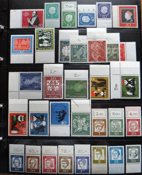 Duitsland, Bondsrepubliek 1952/2000 - Margin items, MNH