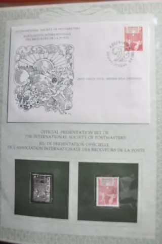 Wereld - Partij met o.a. een Album "Silver-stamps", covers, kaarten, blokken en veel meer